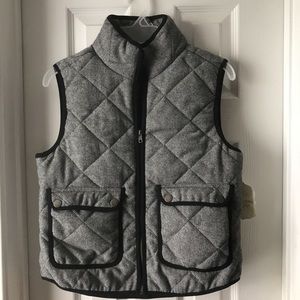 Altair’d state BLK Gray quilted vest SMALL NWT$59